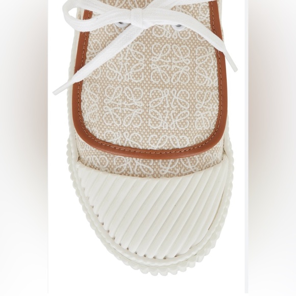 Loewe Anagram Canvas Flap Sneakers - Picture 3 of 12